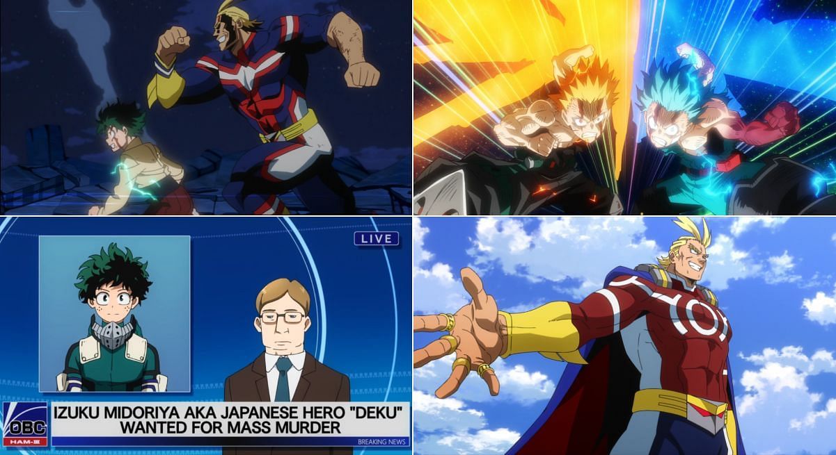 Different Scenarios not seen in My Hero Academia (Image via Studio Bones)